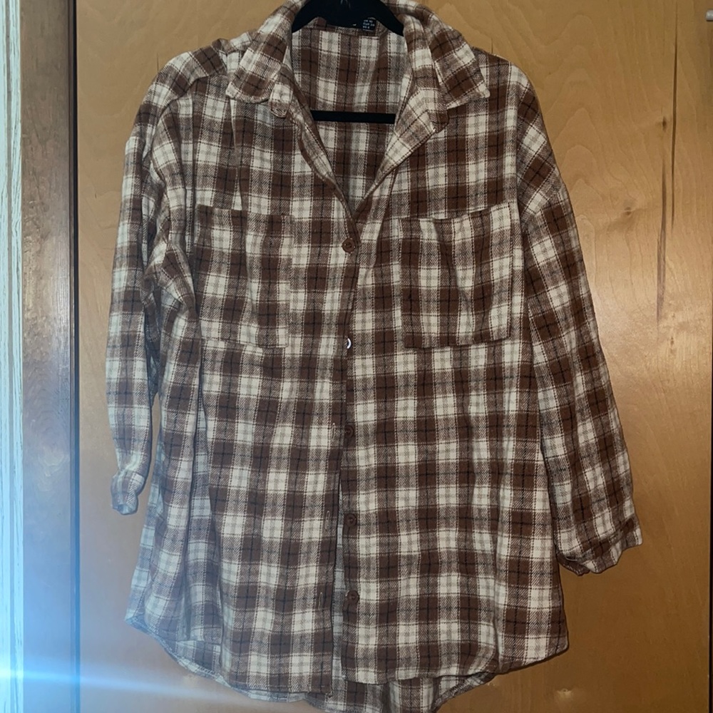 Burnt Orange Plaid Flannel